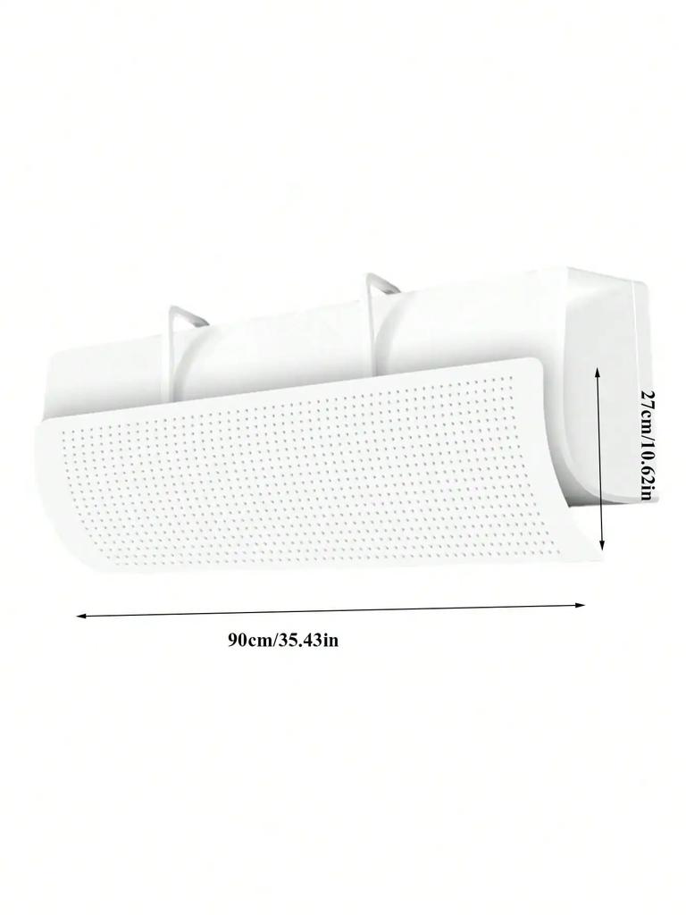 2 Stück Klimaanlagen-Windabweiser Verstellbar Anti-Direktes Blasen Luftleitblech Gekühltes Luftleitblech Wandmontiert A/C Luftführung