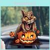 Halloween Monster Pumpkin Acrylic Car Decor Mirror Hang Interior Style Halloween