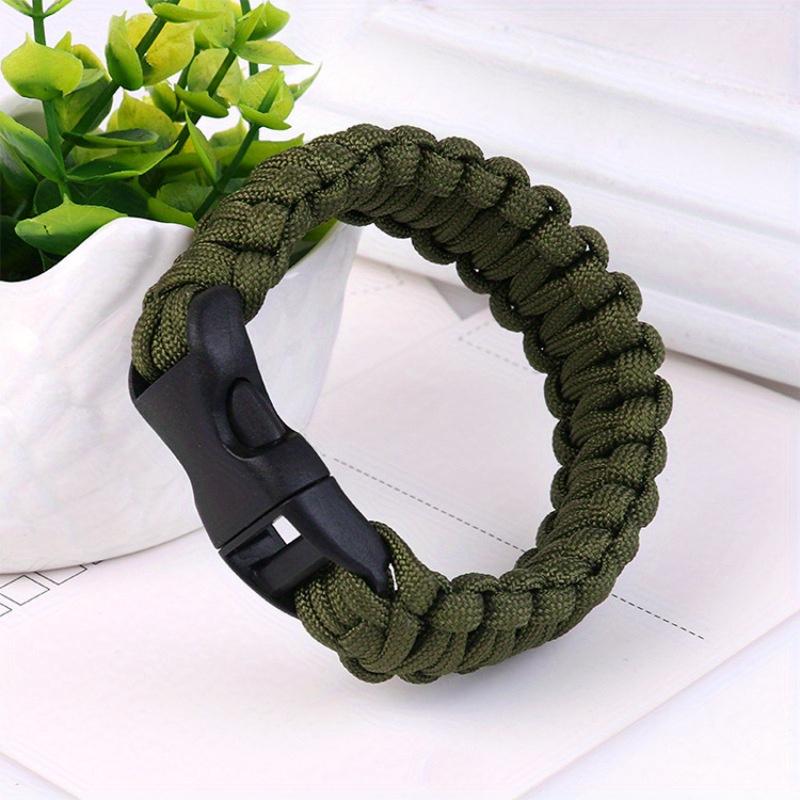 1pc Seven-core Umbrella Rope Bracelet, Creative Color Braided, Plastic Mosaic Material, Weave Main Material, Simple Style