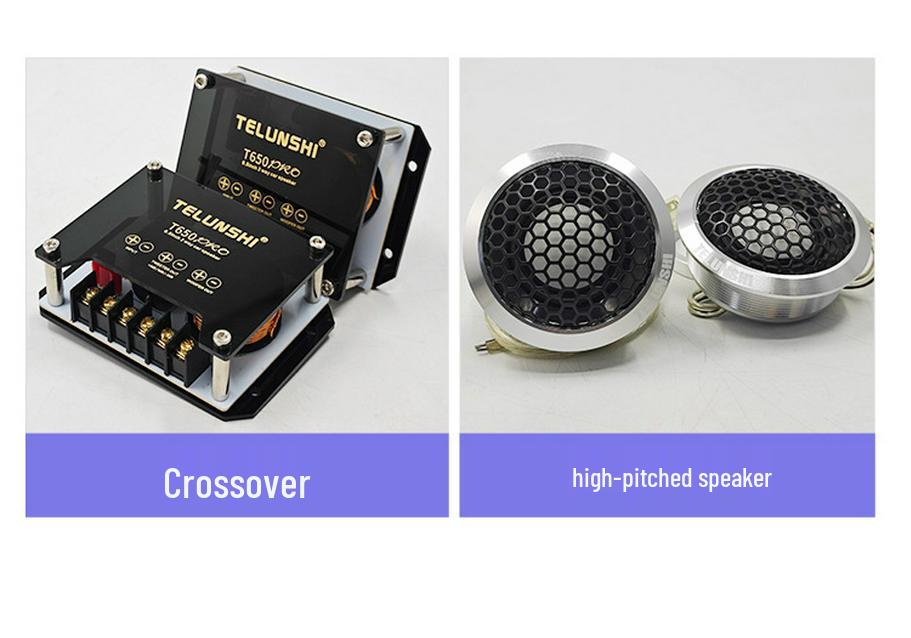 Aluminum Car Audio 6.5" Full-Range Two-Way Speaker System