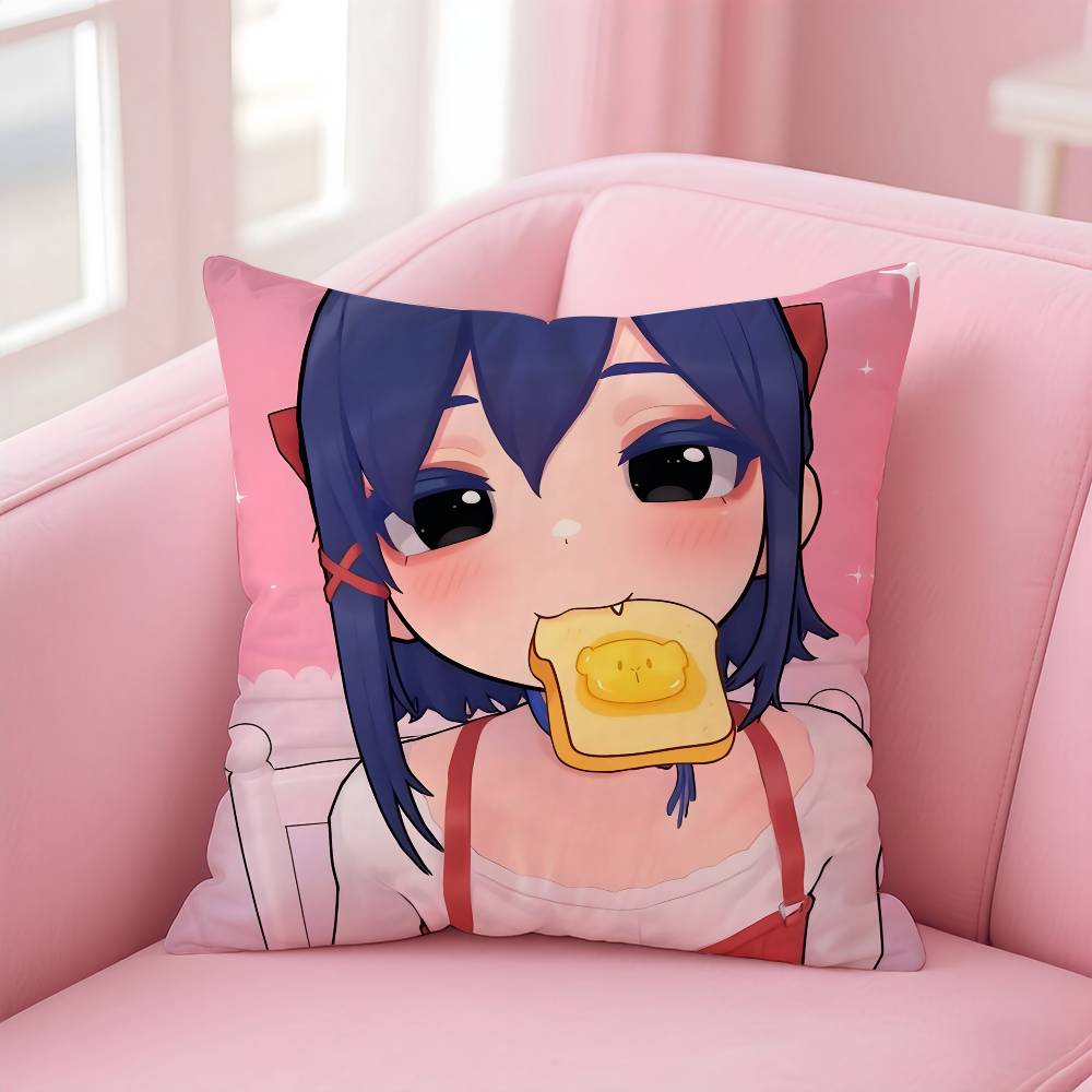 

Чехол на подушку M-MiSide для игр ужасов, пылезащитный, с невидимой молнией, из шелковистого короткого плюша, наволочка для диванной подушки 16x16Inch