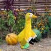 Porch Goose Costume Dinosaur Lawn Goose Outfit Dinosaur Design Clothes for Plastic Cement Goose Statue Lawn Art Garden Decoration