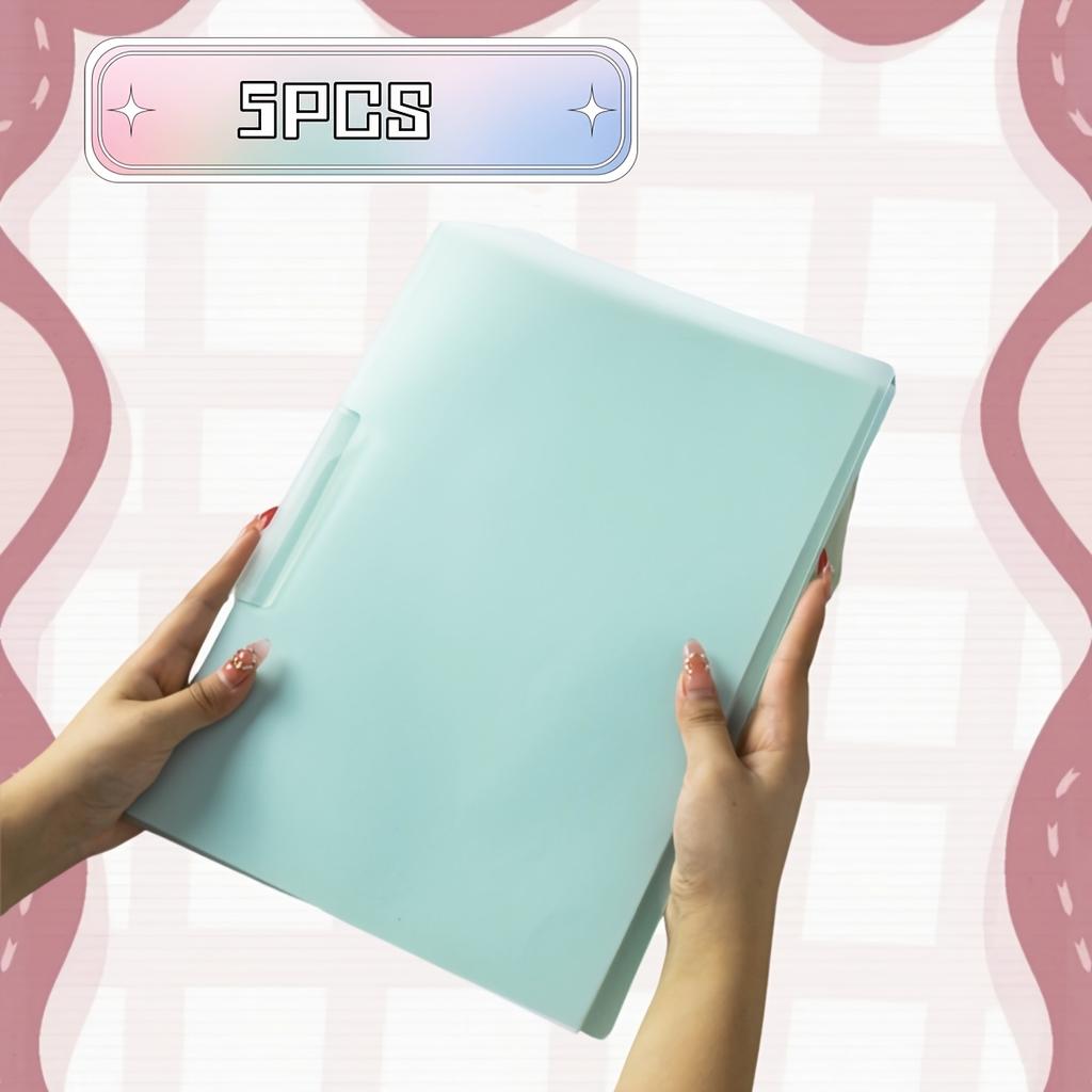 A4 Document Holders,Creative And Minimalist Transparent Book Clips, Exam Paper Folders, Plastic Office And Resume Report Folders