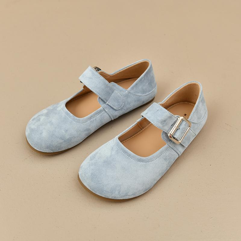 Fashion 2025 New Versatile French Retro Style Flat Single Shoes with One Buckle Strap Women's Soft Sole Shallow Mouth Mary Jane Shoes