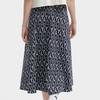 FILA All-Over Print Mid-Rise Straight Knit Maxi Skirt Women skirts Black F11W349301F-ZA