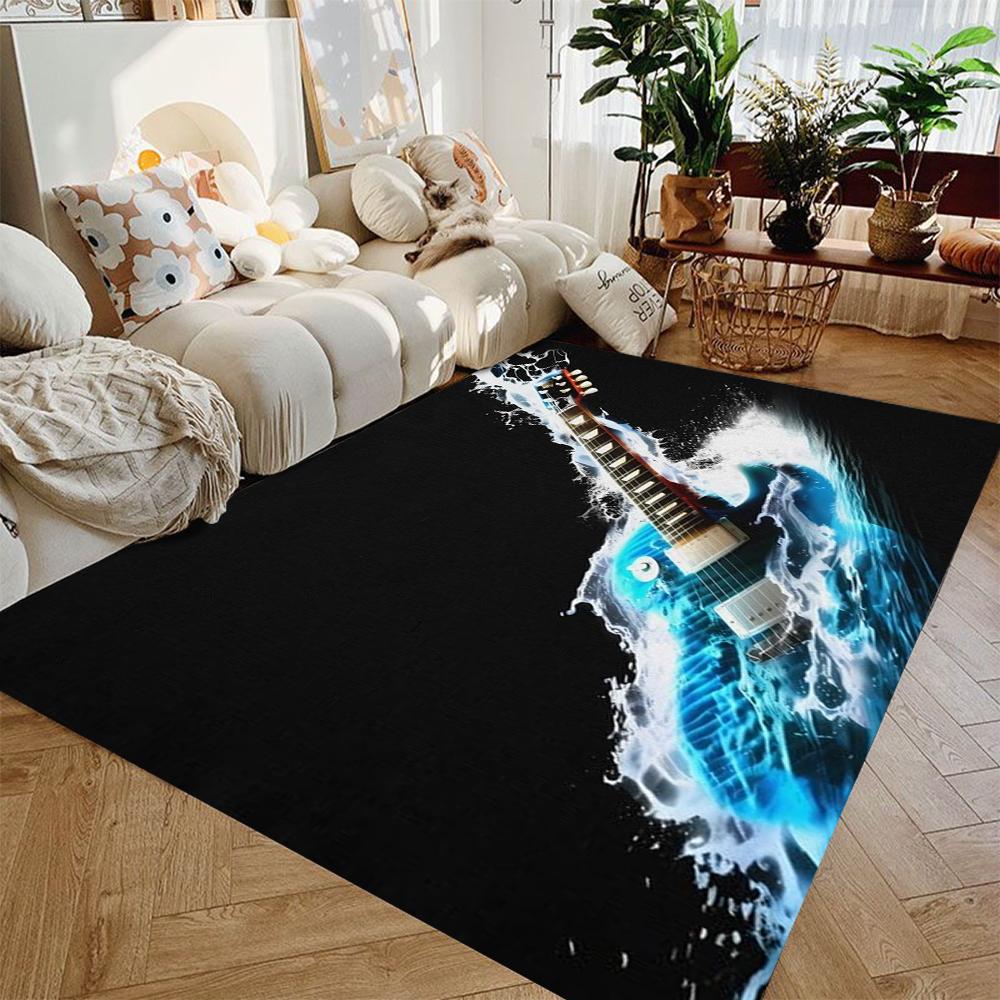 Piano Keyboard Illustration Non Slip for Living Room Bedroom Kids Baby Room and Playroom Floor Carpet Yoga