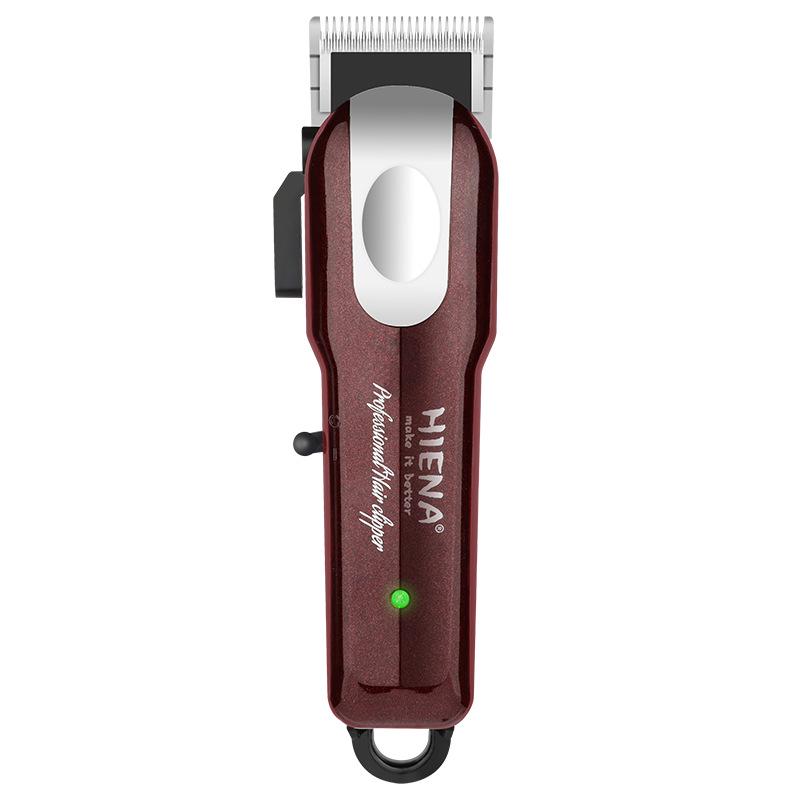 HIENA Exclusive Indicator Light Hair Clipper: Rechargeable Electric Clipper with Oil Head Carving Razor