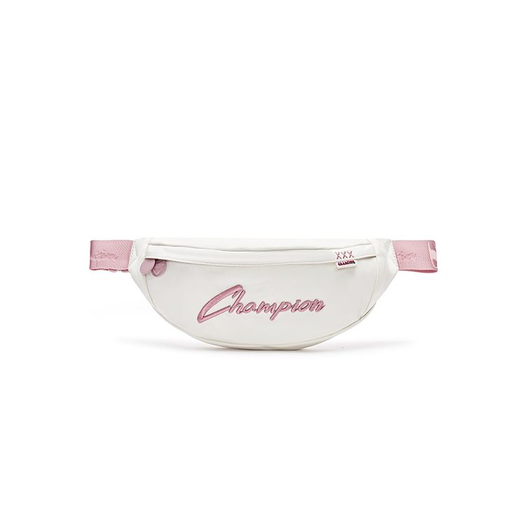 Champion Light Change 3D Embroidered Logo Vitality Versatile Exquisite Heart Tag Fabric Waist Bag Small Unisex Waist Bag Blue Beige Gray U4AACPU34 Blue