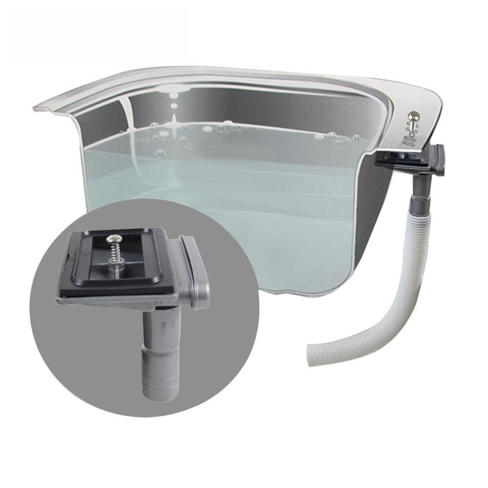 Overflow Head for Kitchen Sink Square Style Fits 21mm Overflow Pipe 250mm Pipe Length PP Material Construction