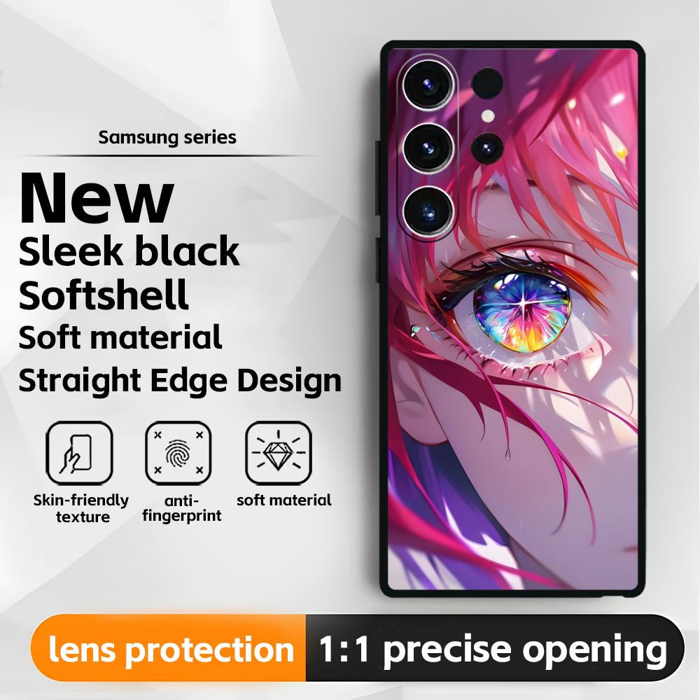 Anime Oshi no Ko  Phone Case For Samsung Galaxy S25 S24 S23 S22 S21 S20 Plus Ultra Note20 Soft Black