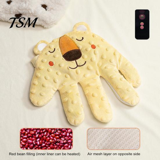 Guante para Bebé con Palma Suave Automático Prevención de Sobresaltos Eléctrico Almohada Eléctrica para Bebés Ayuda para Dormir Recién Nacidos Peluche de Dibujos Animados