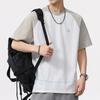 Summer Thin Cool and Refreshing Retro Earth Color Men's Round Neck T-shirt Short Sleeves