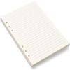 A5 Lined Paper,6 Holes Refill Paper for A5 Planner Binder Journals, 8mm Ruled Loose Leaf, 80 Sheets/160 Pages,5.6x8.3 Inch,Beige