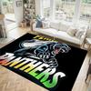 Penrith Panthers Design Crystal Velvet Carpet Cozy Non?Slip Printed Rug For Bedroom Living Room Entrance