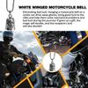 Motorcycle Bell Heart Wing Motorcycle Supplies Good Luck Biker Bells For Riders Long Distance Drive Road Trip Daily Commute