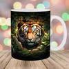 3D White Tiger Tiger Ceramic Coffee Mark Cup Tea Cup New Animal Animal New King Of The Forest