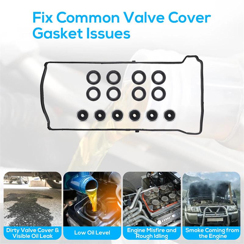 Engine Valve Cover Gasket Set For Honda Accord 2003-2012 2.4L L4 2000-235314 Evs50614R Vs50614R Vs50382A