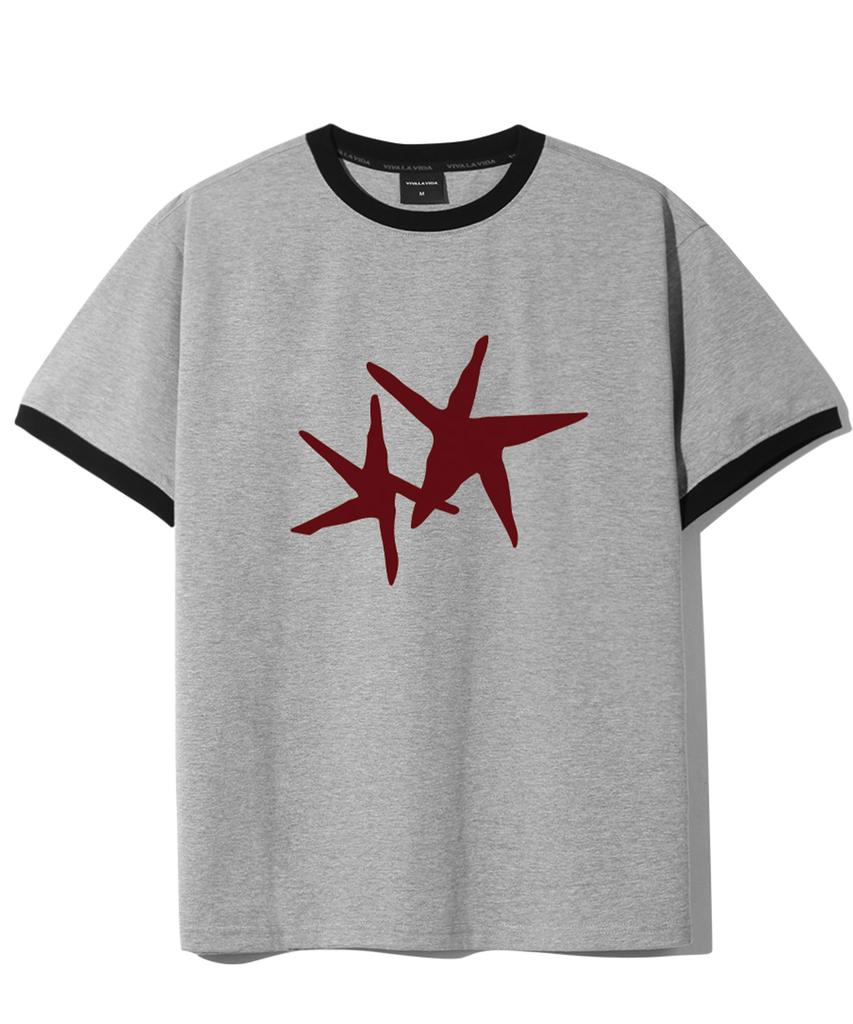 Bibalabida Seastar Ringer Short Sleeve T-Shirt