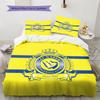 Biancheria da letto con motivo Al-Nassr, Set copripiumino Copripiumino Federa Regalo di Compleanno per la Casa(1 * copripiumino + 2 * federa, senza nucleo)