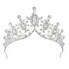 Elegant Large Crown Headband for Performances and Birthdays Featuring Sturdy Alloy Materials and Stylish Crystals