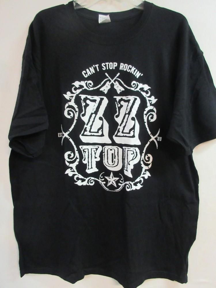 ZZ TOP OFFICIAL CAN'T STOP ROCKIN' 2013 BAND CONCERT MUSIC 2XL / XXL Unisex T-Shirt