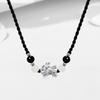 Lucky Pixiu Gold-Swallowing Beast Braided Rope Necklace Light luxury niche new minimalist style jewelry couple's necklace