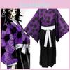 Premium Kwaliteit Demon Slayer Kimetsu No Yaiba Kokushibou Kimono Kostuum Met Perfecte Stiksels