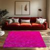 Tapete Macio e Fofo Lavável Antiderrapante Tapete de Área Sala de Estar Quarto Decoração de Casa Tapete de Chão Tapetes com Padrão Abstrato Moderno Rosa