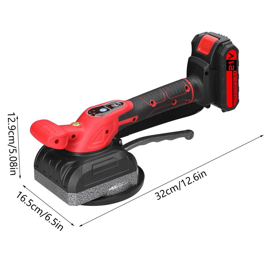 21V Tile Tiling Machine High Loading Capacity Wall Floor Tiles Laying Vibrating Tool Home Decoration Utility Tools with Enlarged