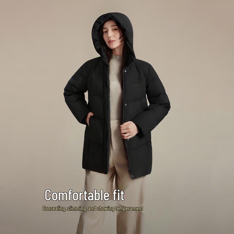 Bosideng B250245122 Short Hooded Thick Down Jacket