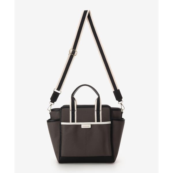 Official Canvas Style Faux Leather Tote Bag 00482410120151 [ANDSHUETTE] Women's Off-White