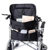 43x35.5cm Black Wear Resistant Oxford Cloth Storage Bag Organizer for Chair Wheelchair Use
