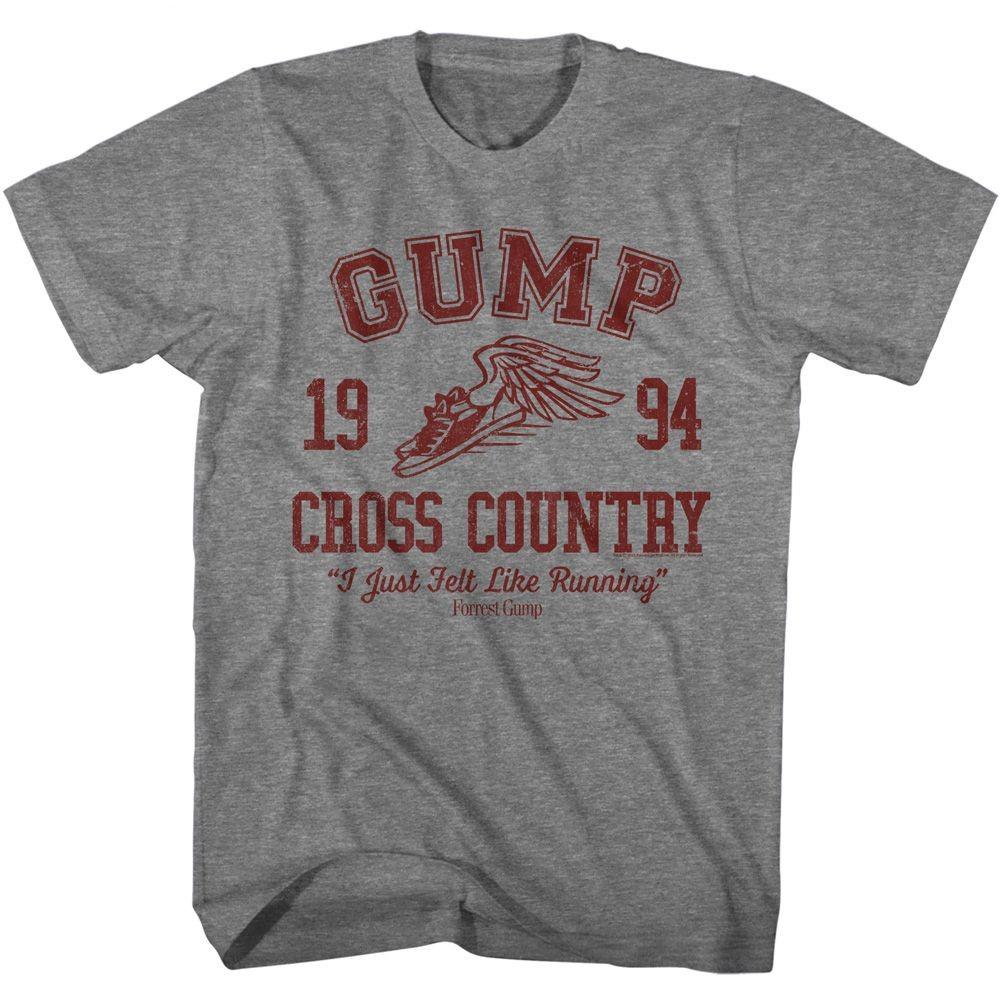 Forrest Gump - Cross Country - Short Sleeve - Heather - Adult - T-Shirt XL