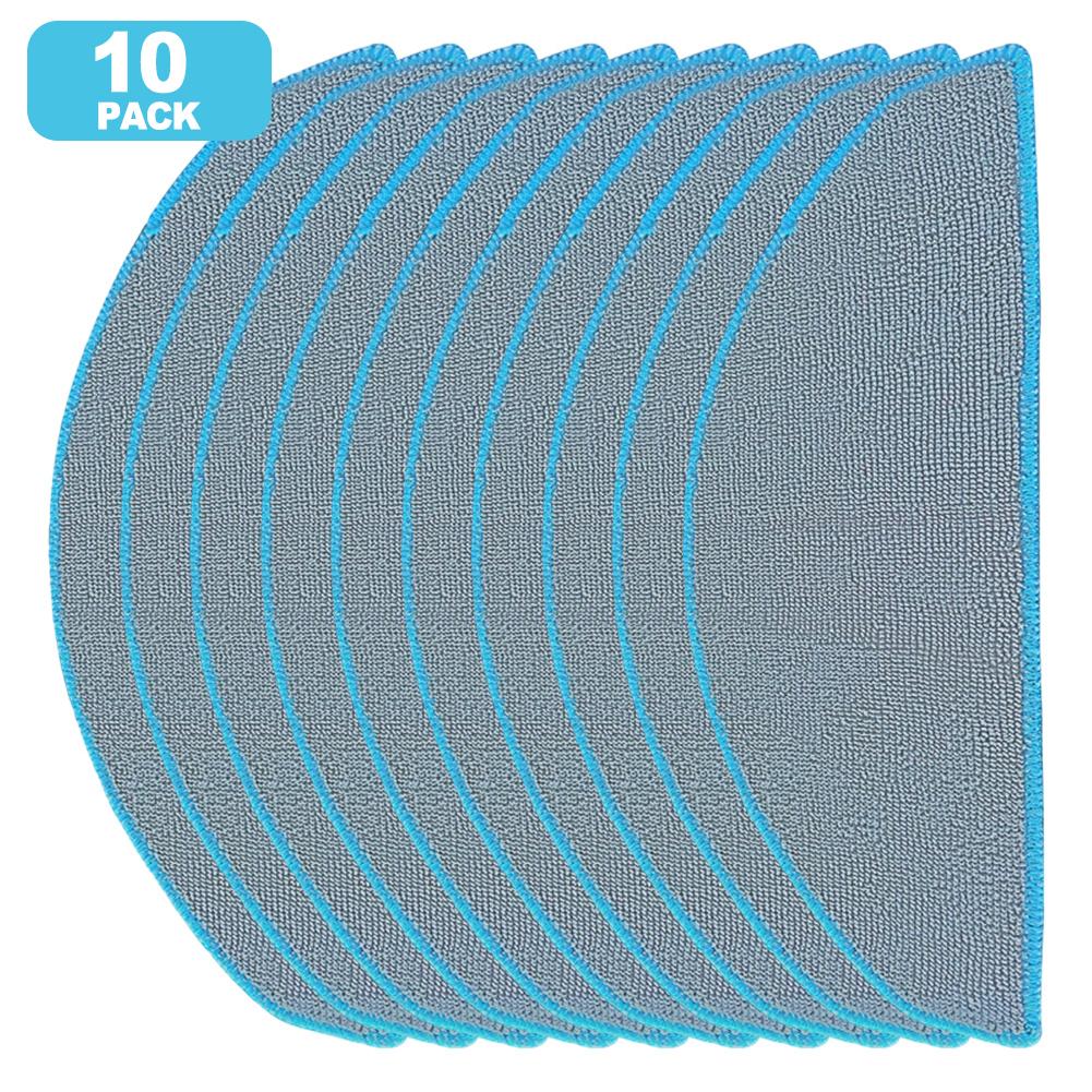 4/10/20 Pack For ILIFE V20 / For Vyzzle D10 Mop Cloths Compatible Microfiber Replacement Parts for Robot Vacuum