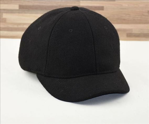 Autumn and winter new short-brimmed woolen baseball cap, men's simple and versatile trend cap, women's warm and velvet hat