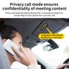 Bluetooth 5.4 Clip Pare-soleil Kit Mains Libres Voiture Récepteur Audio Sans Fil Lecteur Musique MP3 Haut-parleur avec Bouton Support Siri
