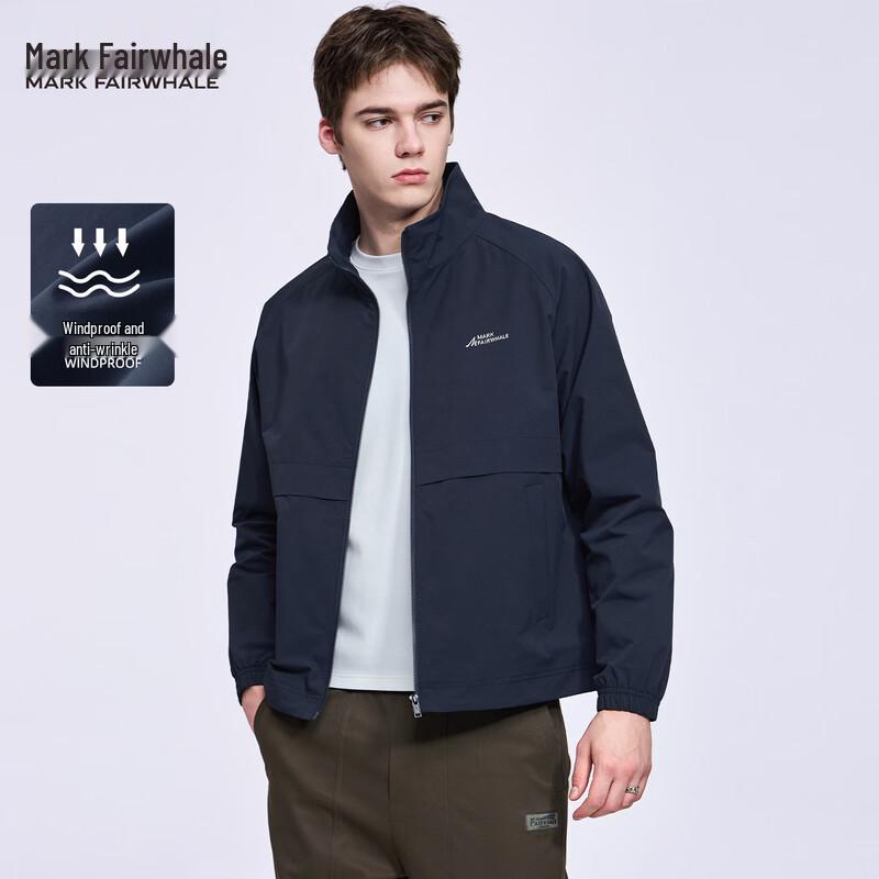 Mark Fairwhale Men's Stand-Collar Windproof Jacket