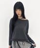 Taibseobiseu Slit Cut Paneled Top [Charcoal]