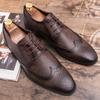 Men's Dress Shoes High Quality Oxford Leather Shoes Men Classic Casual Business Brogues Leahter Shoes Men Wedding Formal Shoes