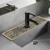 Classic Sink Faucet Drain Pad Table Mat Toilet Diatom Mud Moisture-wicking Pad Slip-resistant Anti-mildew Mat for Kitchen Countertop Dining