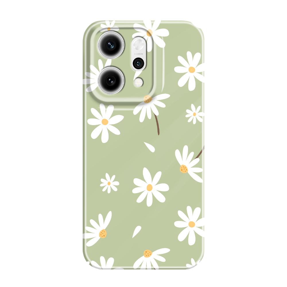 Simple Daisy Phone Case For OPPO Reno 14 14F 13 13F 12 12F 11 11F 10 8 8Z 8T 7 7Z Pro 4G 5G Film Hard Cover