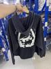 Rich Kids Vintage Poet Print Hoodie - Washed Trendy Style