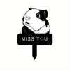 1pc Guinea Pig Garden Stake Metal Memorial Marker Elegant Hamster & Guinea Pig Yard Stake Ideal Pet Memorial Decoration