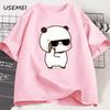 Bubu Dudu Couple Tshirt Bear Panda Are Spy Love Things Couple Do Tshirt Cute Matching Coton T-shirt Womgn Men Gift Valentines