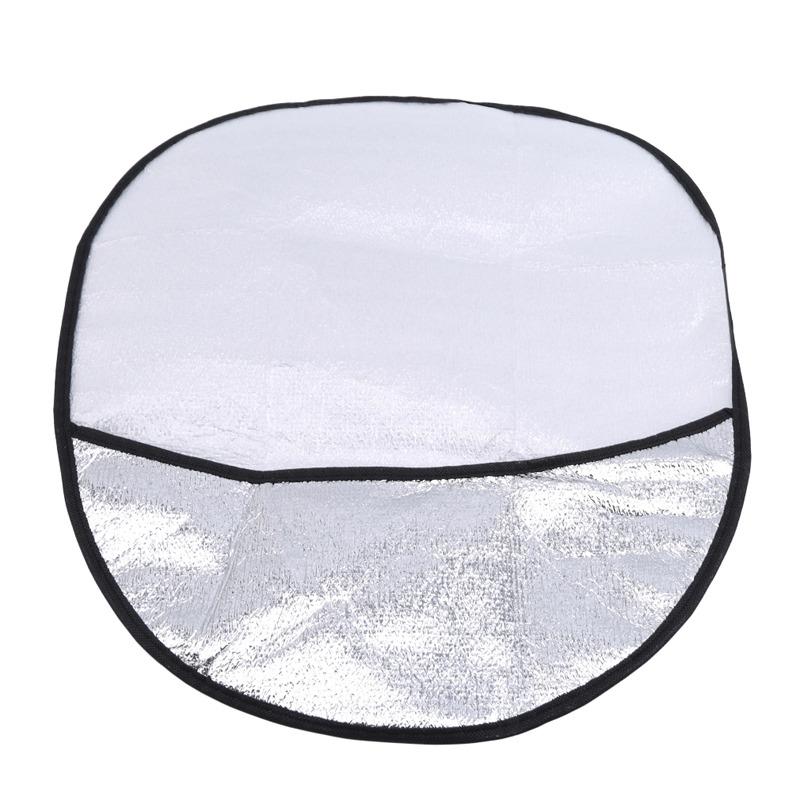 Car Steering Wheel Sun Shade Double Thick Sun Protection Foldable Anti-uv Sunscreen Car Supplies Car Steering Wheel Cover Silver