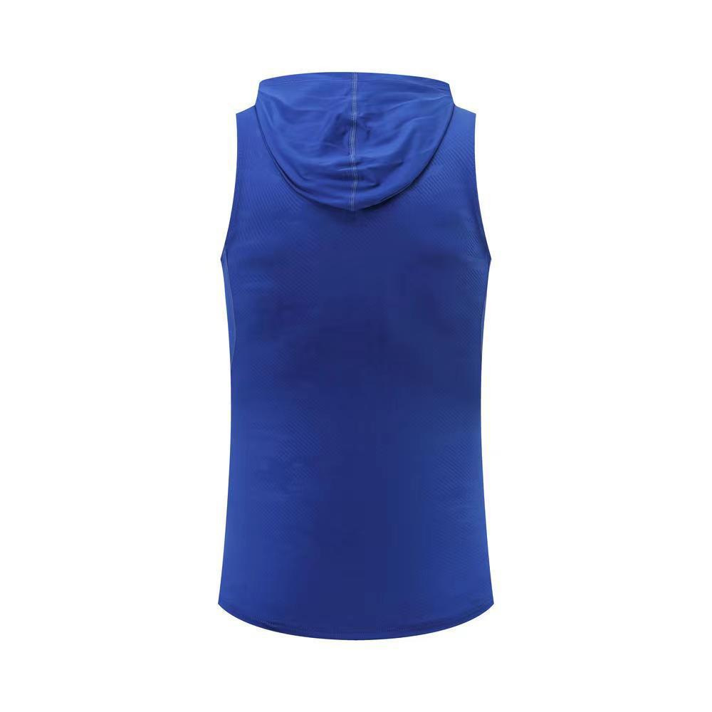Men's Quick-Dry Hooded Sleeveless Running Vest - Breathable Fitness Top