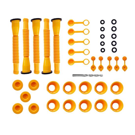 Gas Tank Spout Replacement Set with Flexible Nozzle Universal Wide Compatibility Simple Installation Replacement Gas Can Spout Kit