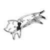 Duckbill Hair Clip Cartoon Kitten Hollow Hairpin Electroplating Alloy Decorative Bangs Hairpin