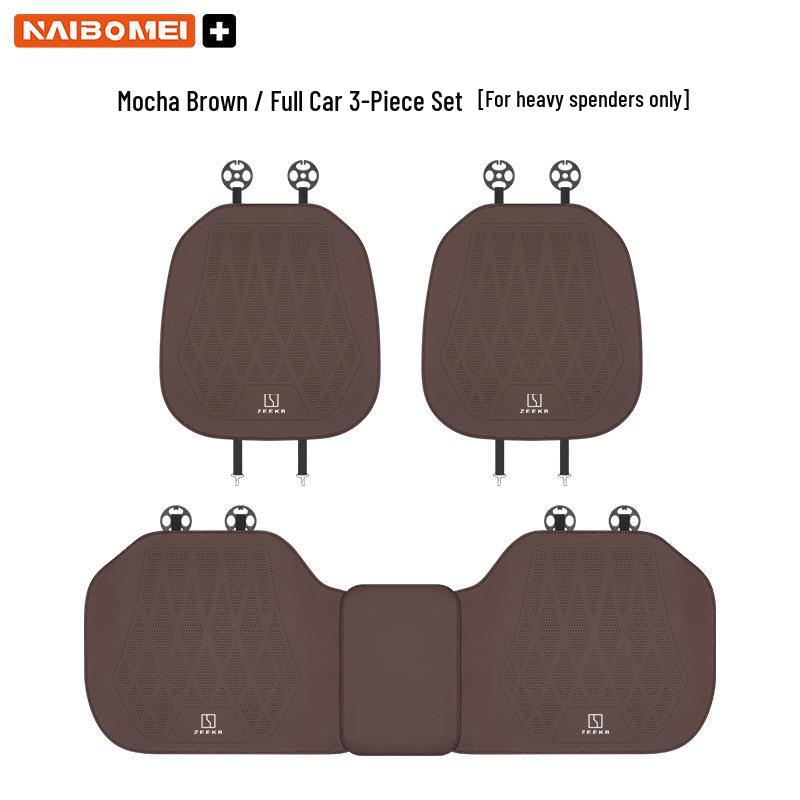 Zeekr 001/X/009 Leather Seat Cushion Set for Front and Rear - Perforated Three-Piece