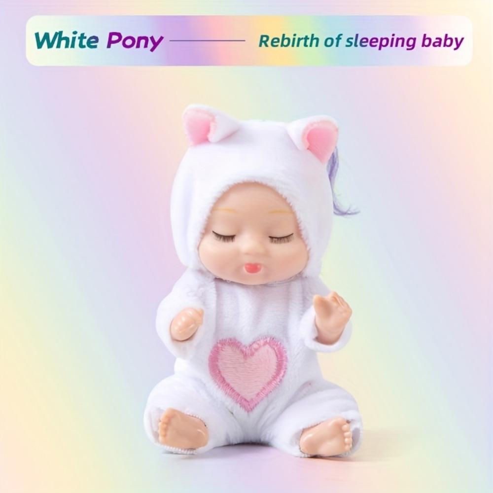 1pc Cute Sleeping Reborn Dolls, Mini Reborn Doll PVC Dolls, Girls' and Children's Toys Reborn Baby Doll